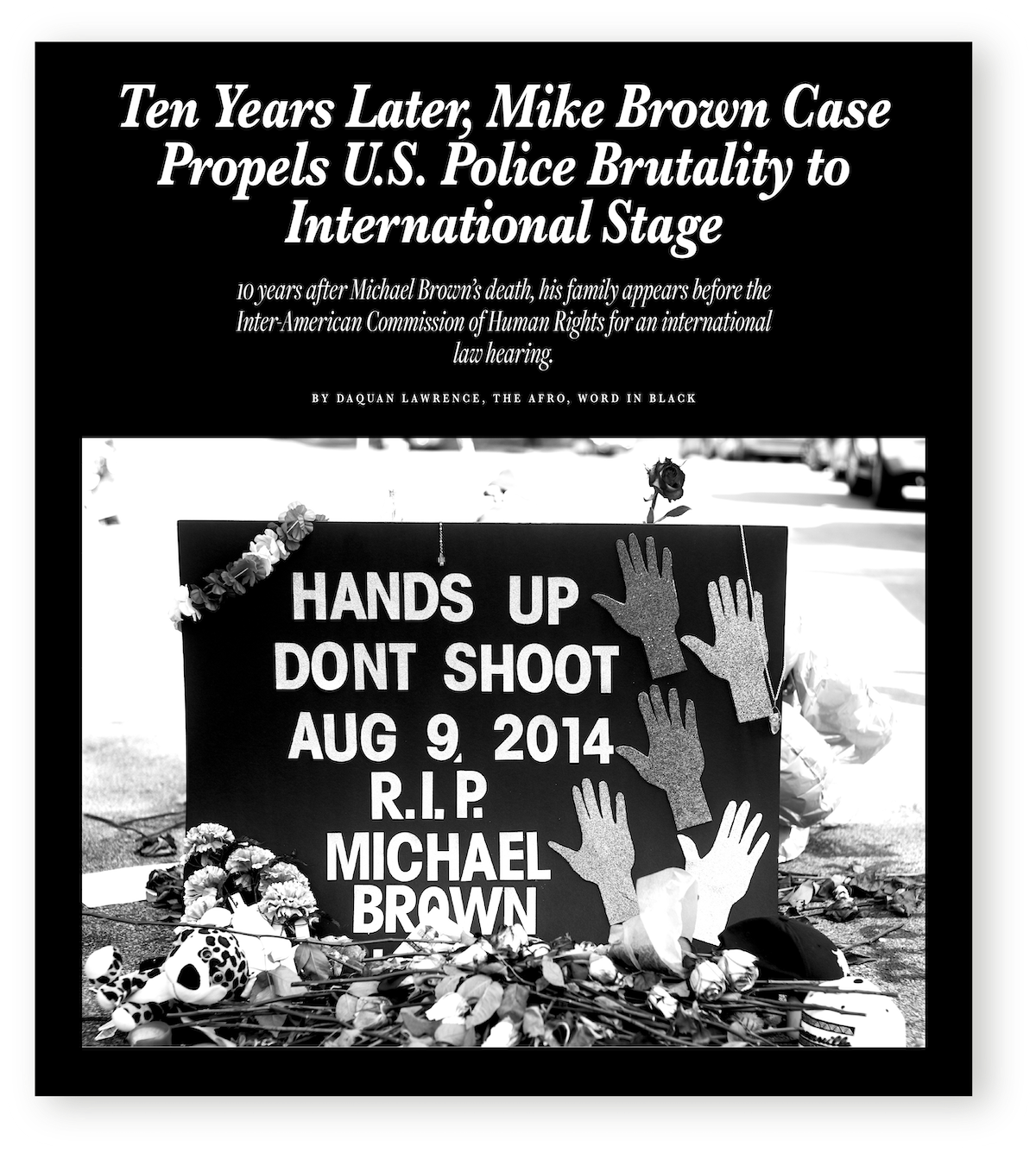 Michael Brown, Hands Up Don't Shoot, KOLUMN, KOLUMN Magazine, Willoughby Avenue, African American History, African American, Black History, African American News, Black News, African American Media, Black Media, Willoughby Avenue